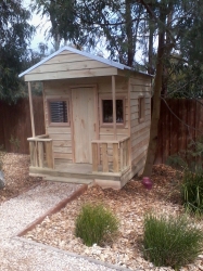 Cubby House Colours -  Zinc Roof and finished raw
