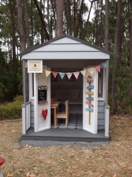 Cubby House Colours -  Woodland Grey Roof and Painted.