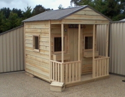 Cubby House Colours -  Ironstone roof and finished raw.