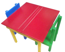 Custom Designs/Extras -  Custom Painted Table - 2 Chairs (4 Colours)