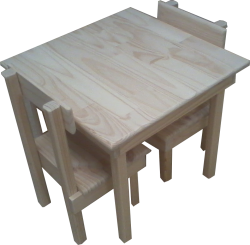 Custom Designs/Extras -  Plain Table and Chair Set